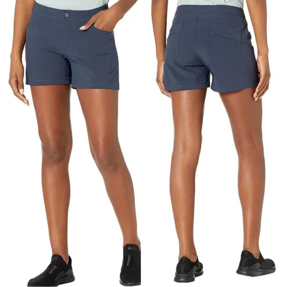 Arc’teryx Women’s Alroy Short 7” Mid Rise Lightweight Outdoor Hiking in Navy 6 - Picture 1 of 16